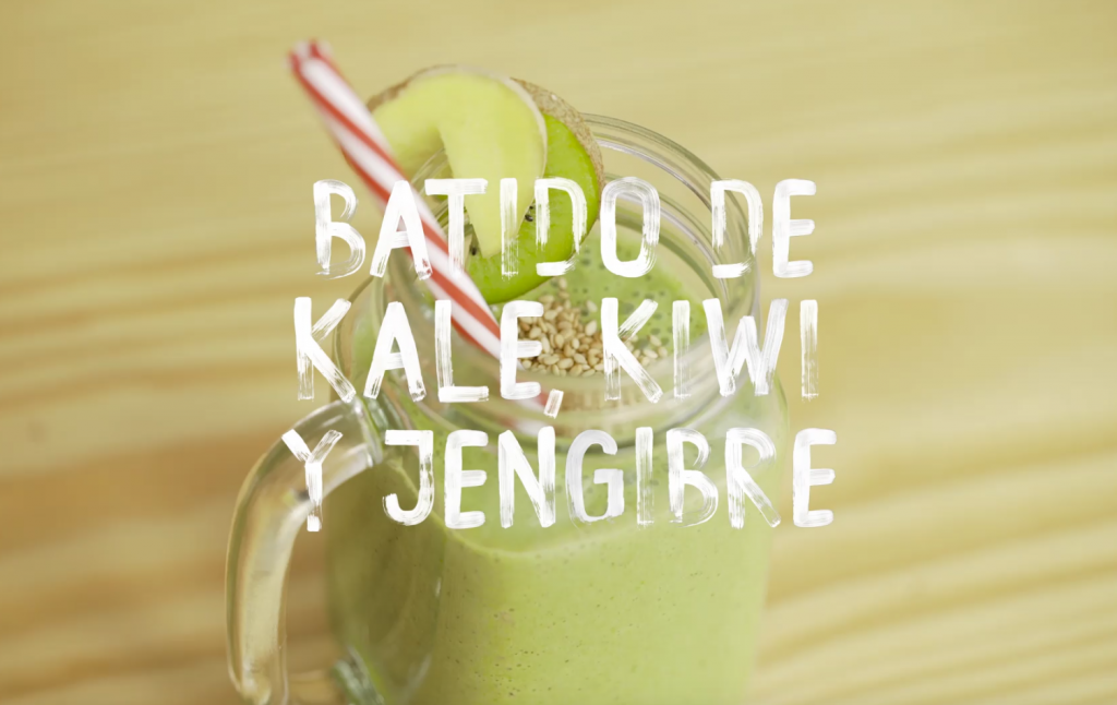 Borges - Batido de kale, kiwi y jengibre