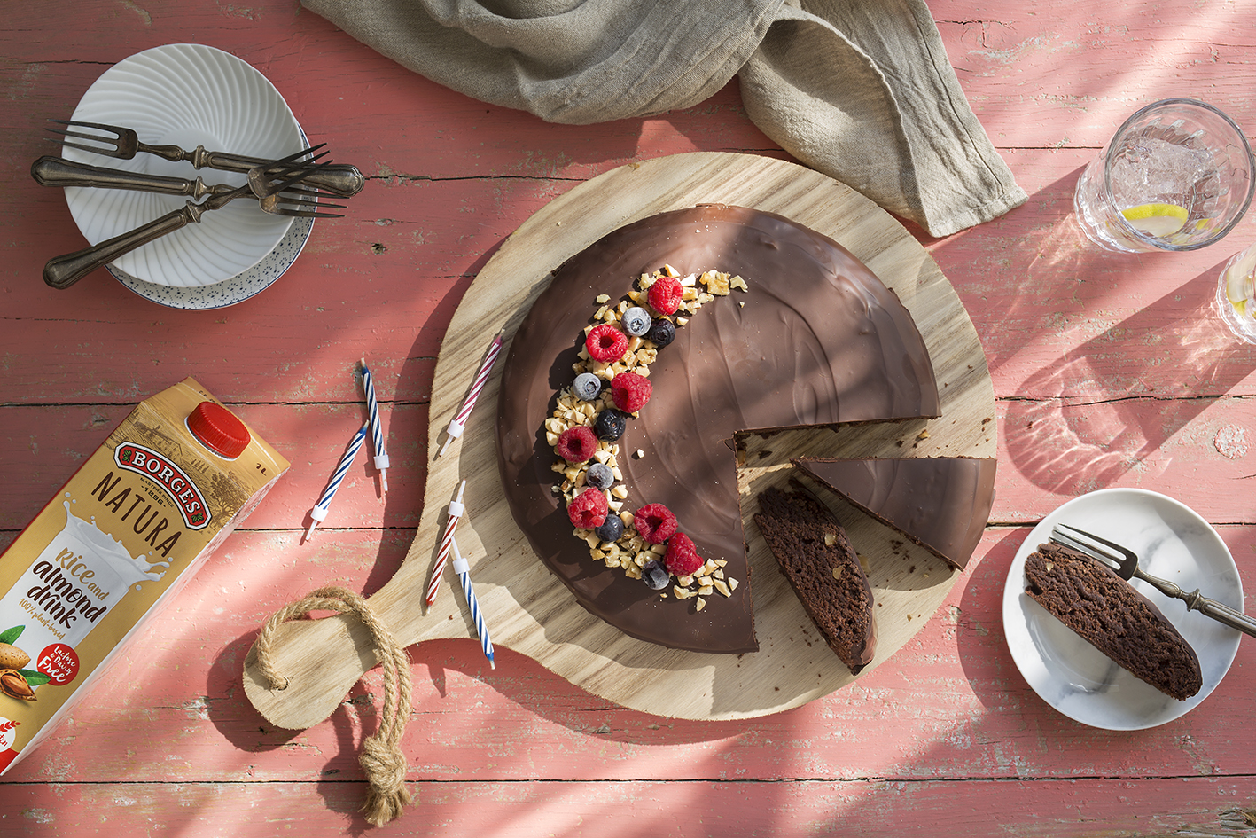 Easy vegan chocolate birthday cake - Borges