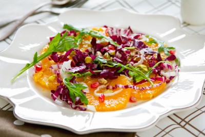 Pistachio and orange salad