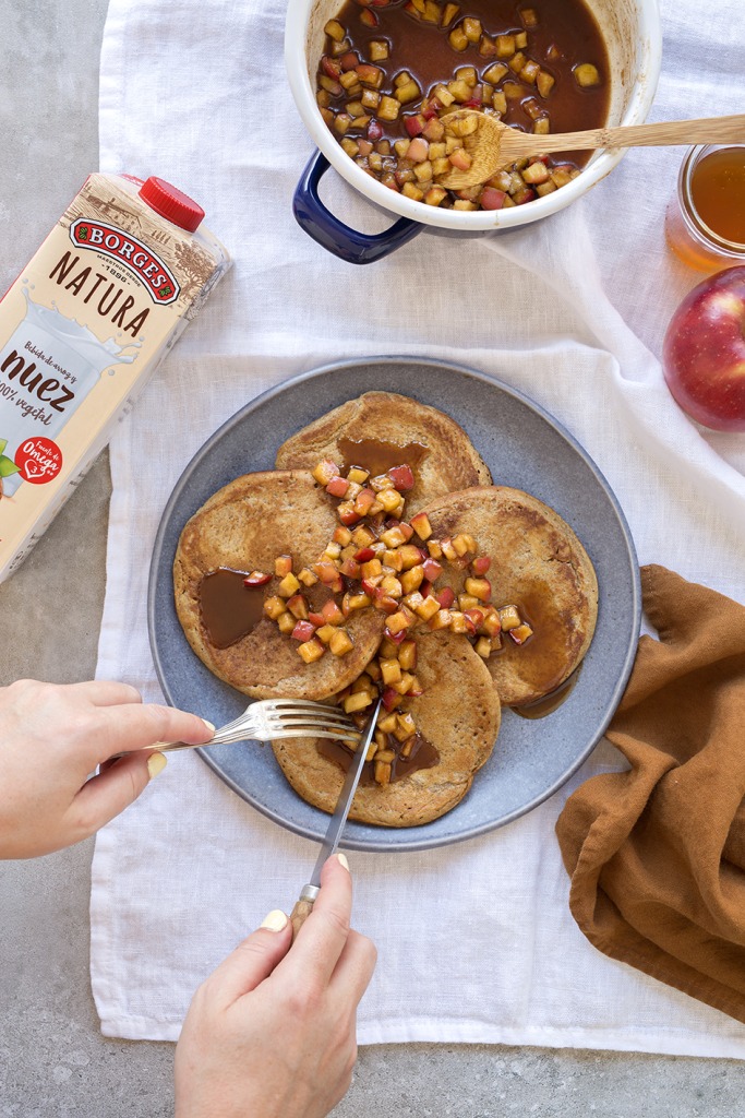 ‘Pancakes’ amb canyella i poma