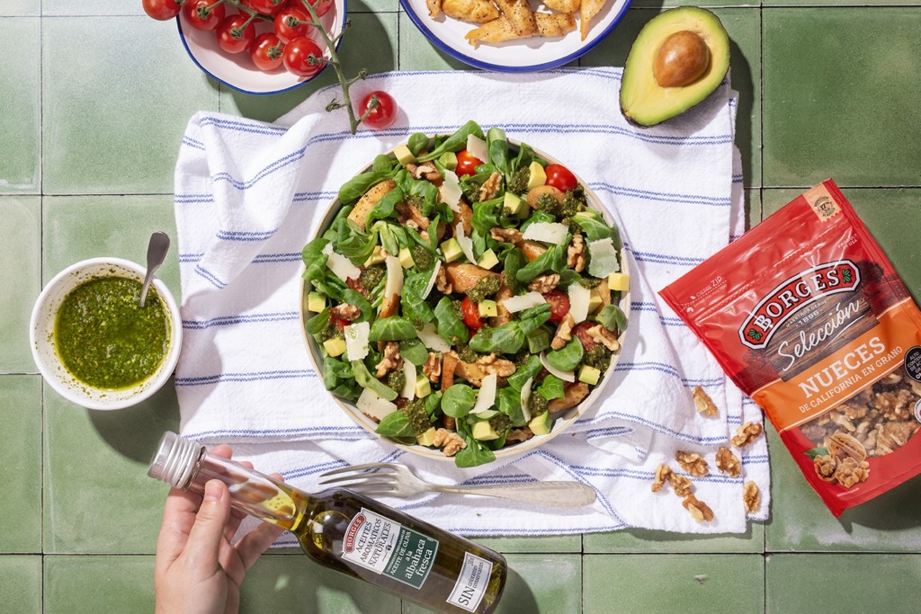 Ensalada pollo pesto