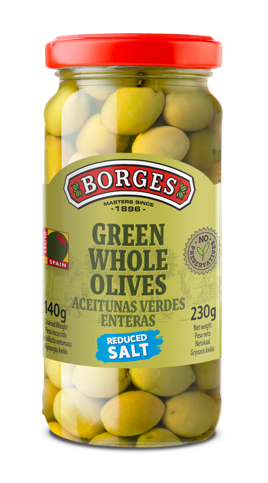 WHOLE GREEN OLIVES