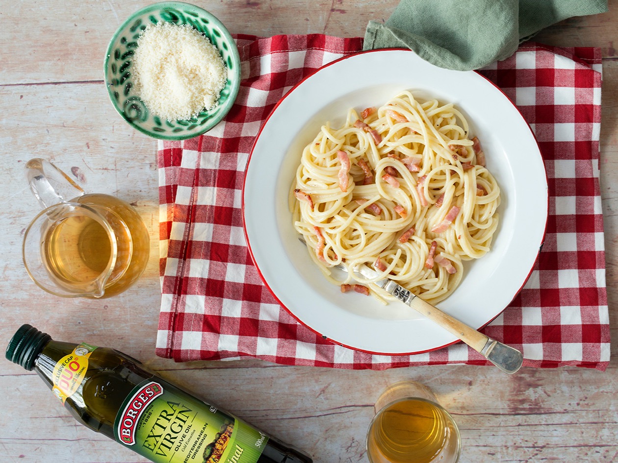 True carbonara… with no cream! - Borges India