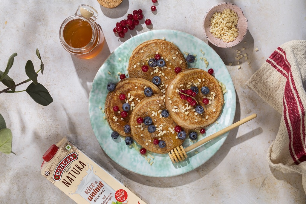 Healthy oat pancakes