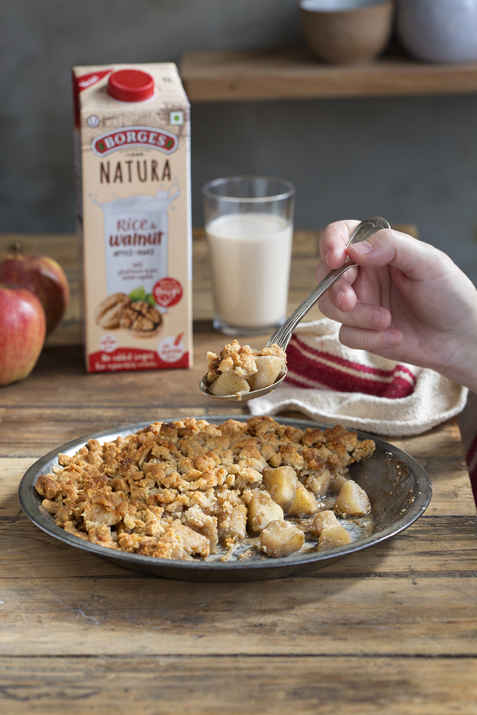 The healthiest apple crumble - Borges India
