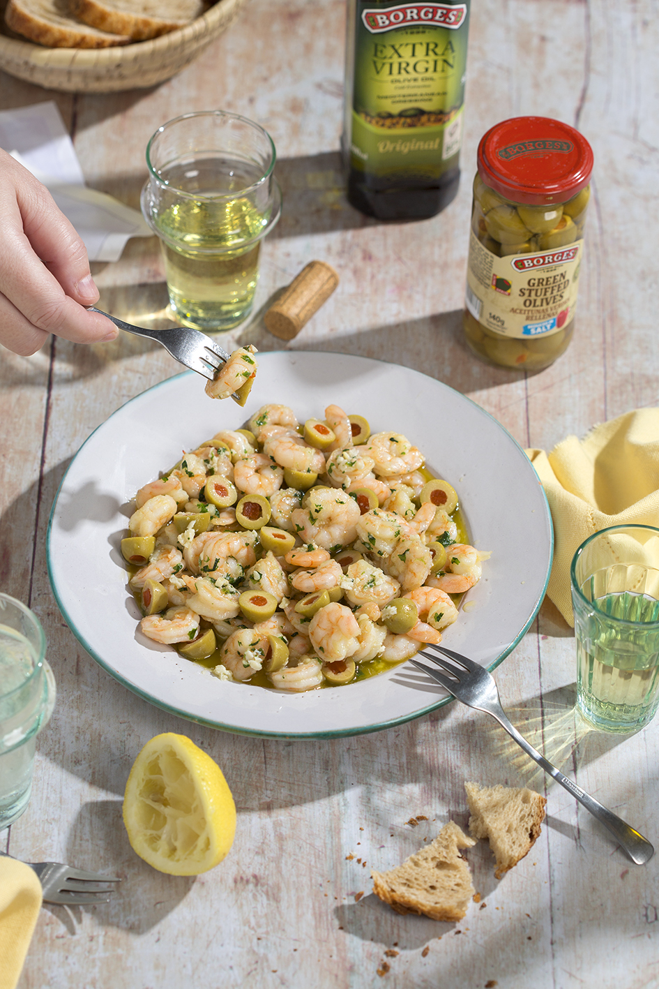 Sautéed garlic prawns - Borges India