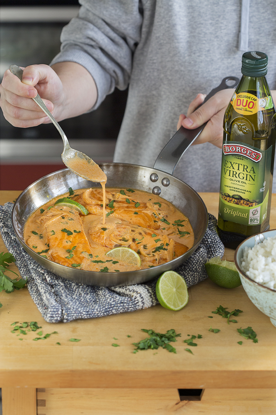 Coconut curry salmon - Borges India