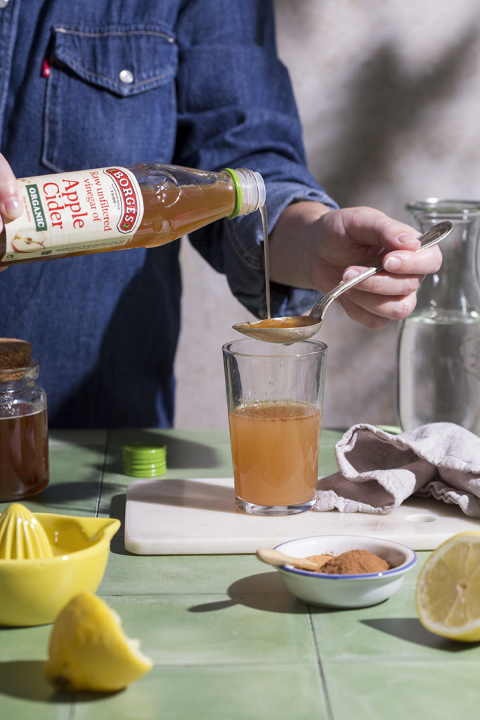 ‘Shot’ de vinagre de sidra de manzana