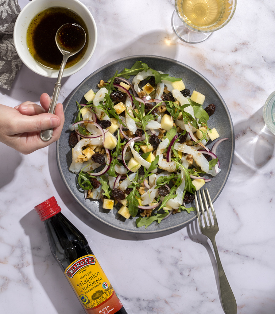 Ensalada de bacalao con vinagreta
