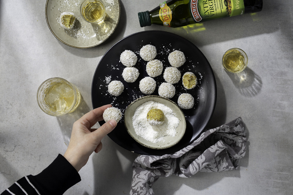 White Chocolate and Pistachio Truffles