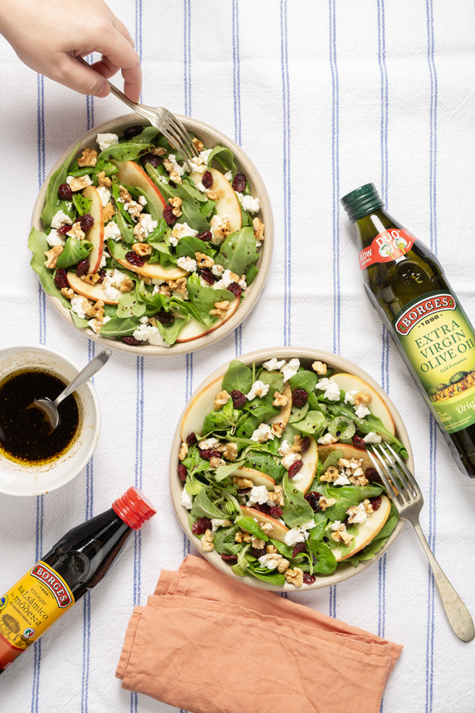 Apple and Feta Salad with Balsamic Vinaigrette