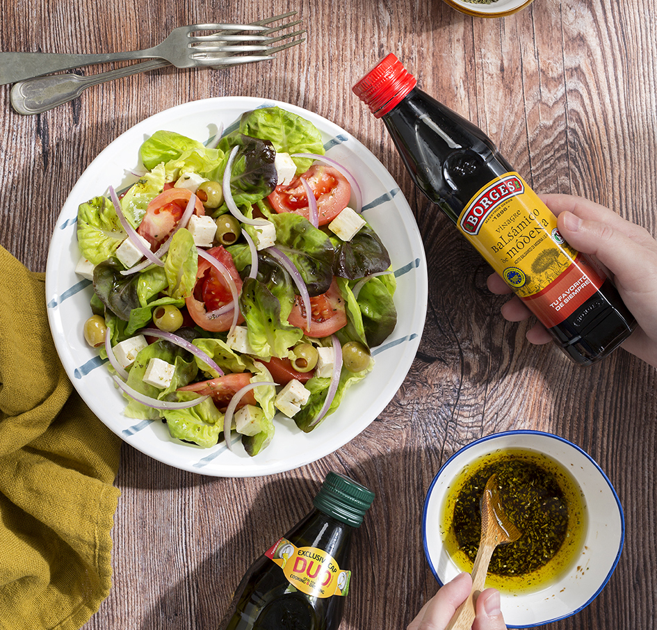 Mediterranean-style vegan salad