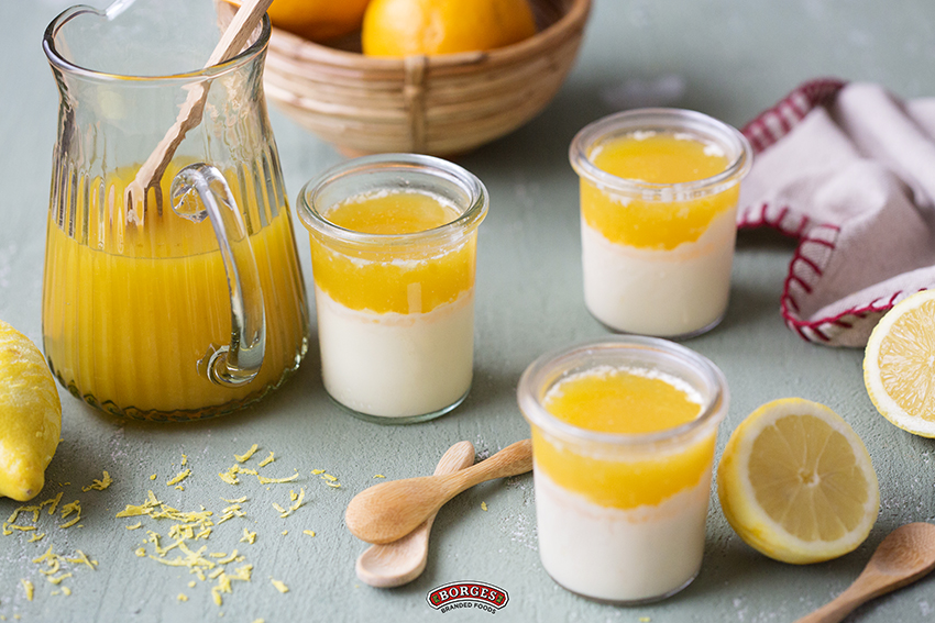 BORGES - Sopa de cítricos con mousse de limón