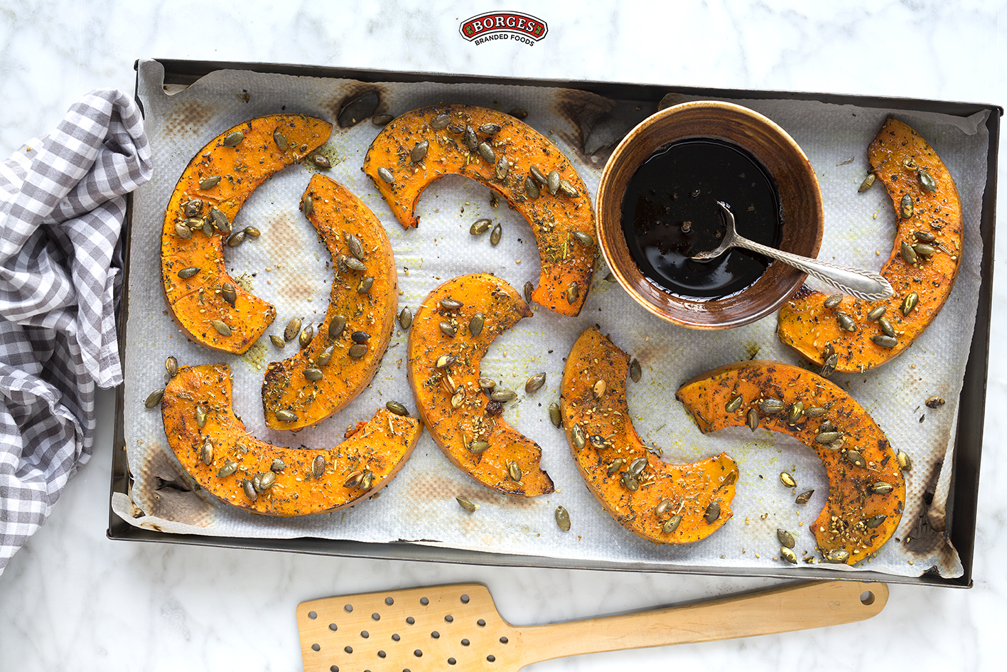 Borges - Baked pumpkin with balsamic vinegar and spices