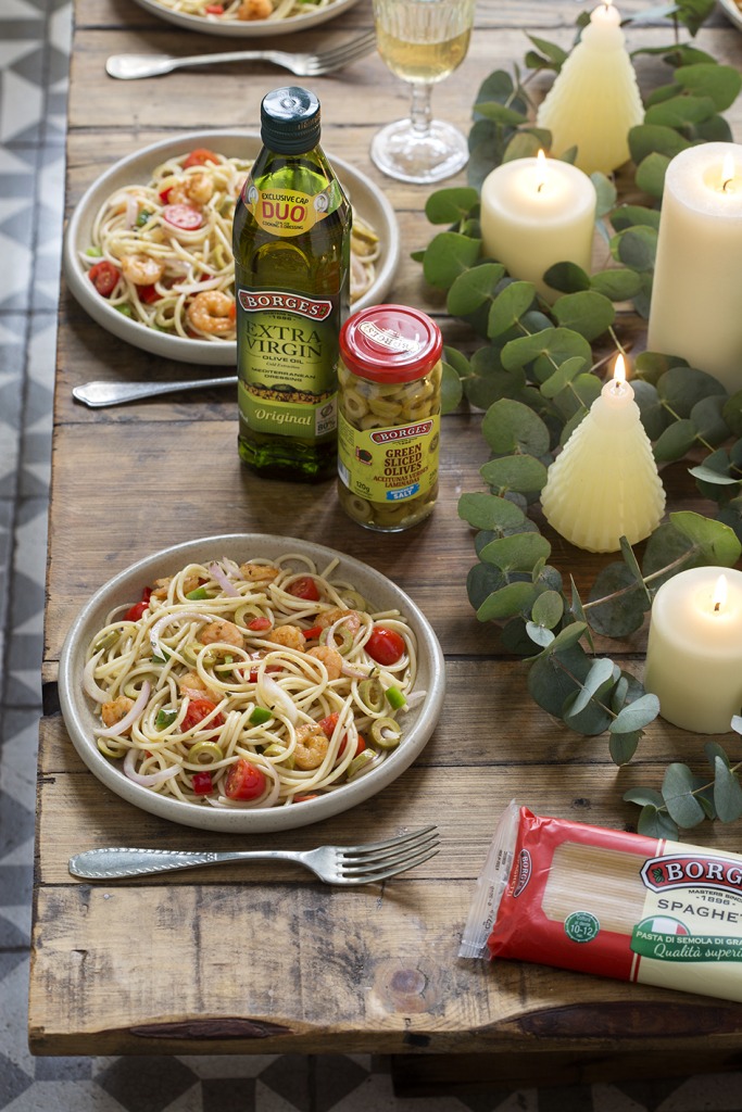 Christmas Eve confetti pasta salad