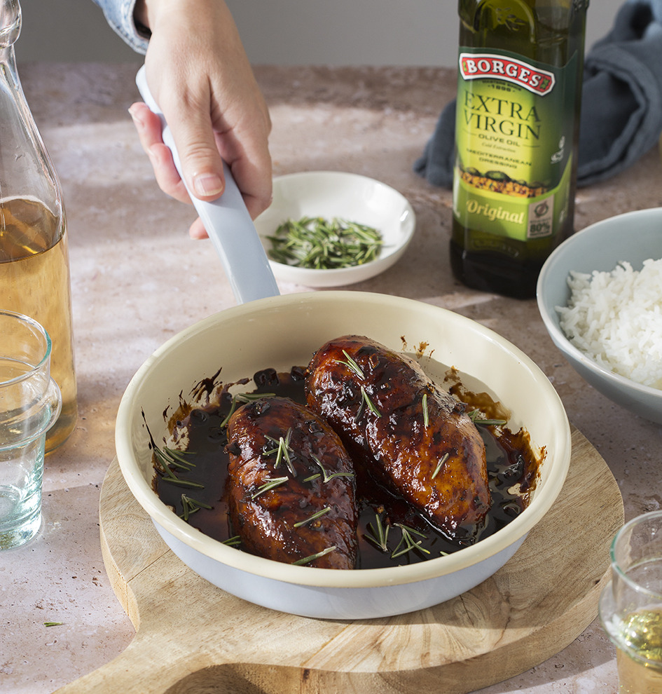 Glazed Chicken with Balsamic Vinegar and Honey