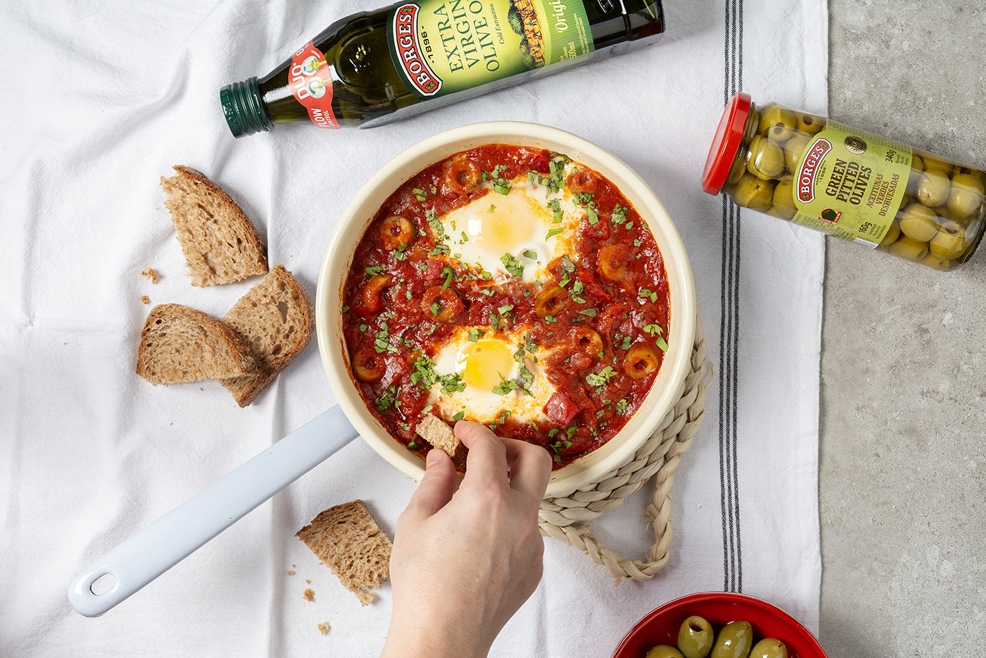 Shakshuka with Green Olives