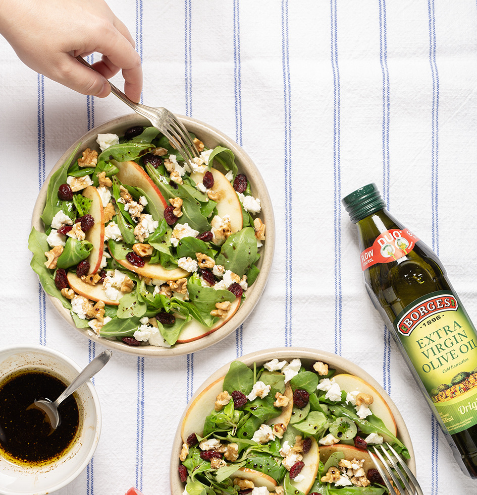 Apple and Feta Salad with Balsamic Vinaigrette