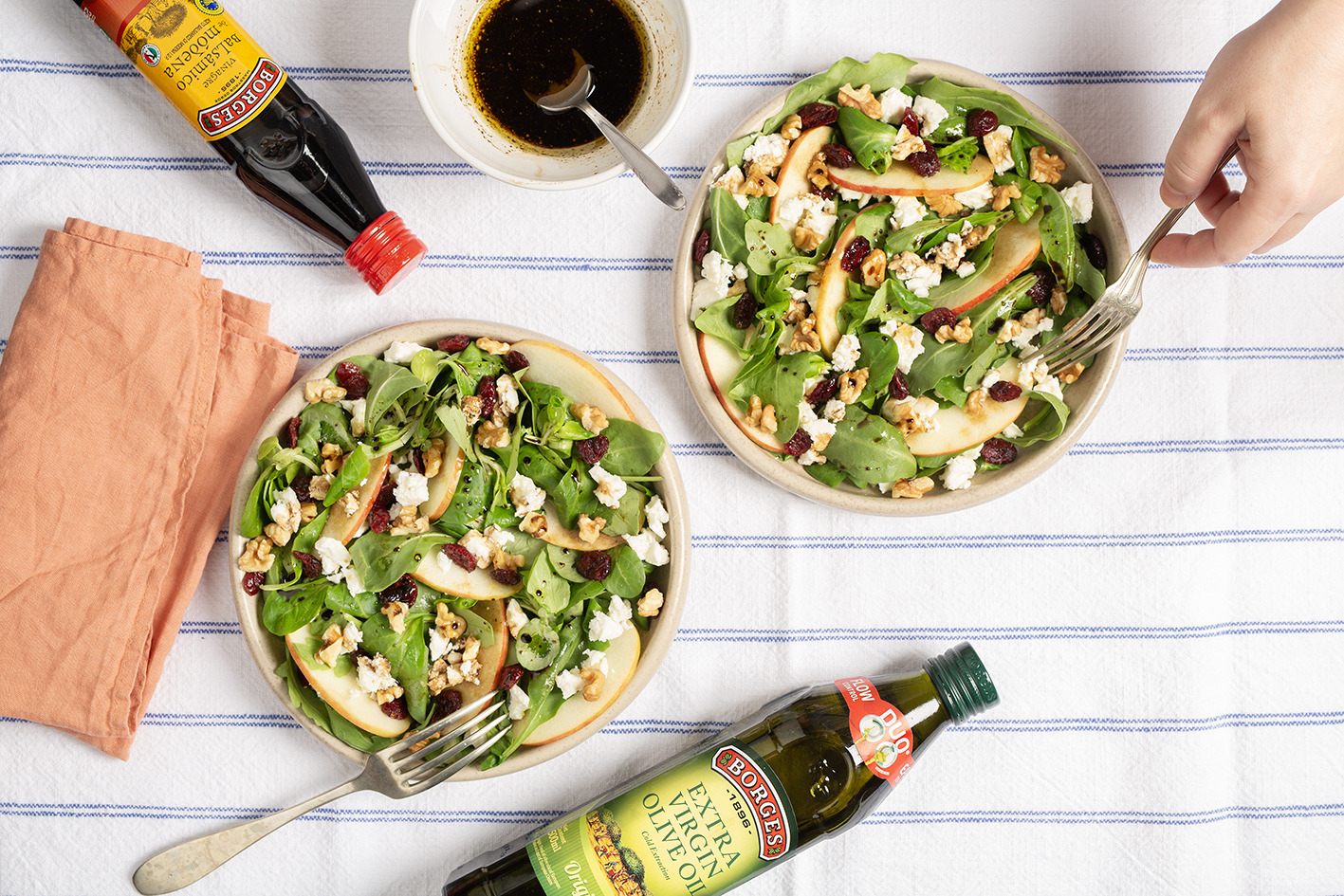 Apple and Feta Salad with Balsamic Vinaigrette