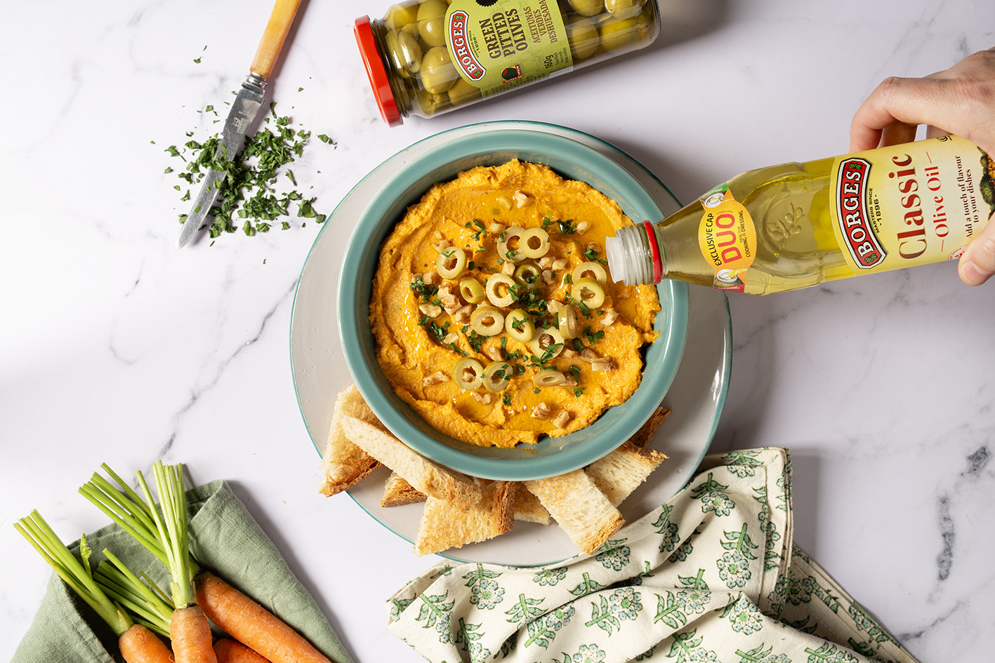 Carrot Dip with Olives
